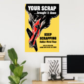 Dein Schrott hat ihn herunter gebracht Poster (Heimbüro)