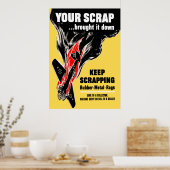 Dein Schrott hat ihn herunter gebracht Poster (Küche)