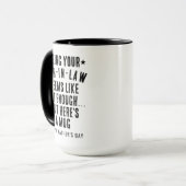 Dein Schwiegersohn zu sein scheint ein Geschenk ge Tasse (Vorderseite Links)