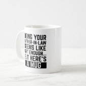 Dein Schwiegervater zu sein, scheint Geschenk genu Kaffeetasse (Vorderseite Links)
