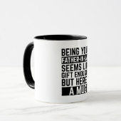 Dein Schwiegervater zu sein, scheint Geschenk genu Tasse (Vorderseite Links)