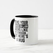 Dein Schwiegervater zu sein, scheint Geschenk genu Tasse (Vorderseite Links)