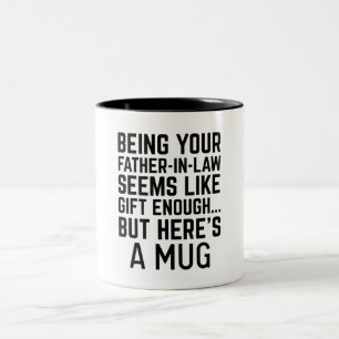 Dein Schwiegervater zu sein, scheint Geschenk genu Zweifarbige Tasse