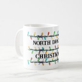 "Dein Staat", Barbed Wire & Christmas Lights Kaffeetasse (Vorderseite Links)
