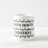 "Dein Staat", Barbed Wire & Christmas Lights Kaffeetasse (Mittel)