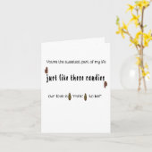 Dein süßster Teil meines Lebens Karte (Gelbe Blume)