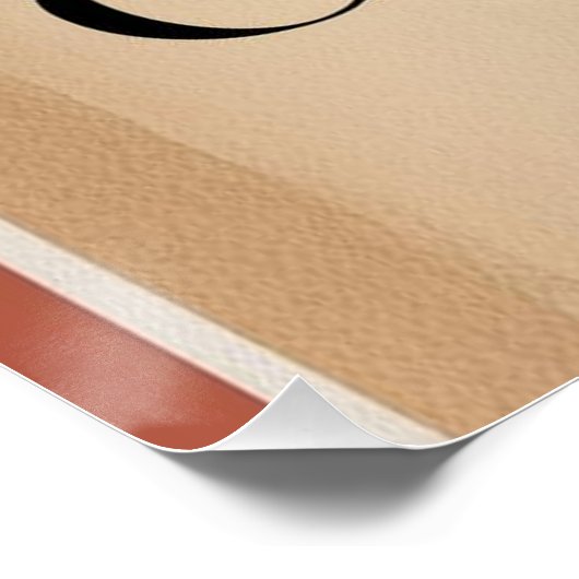 Dein Tag ist deine Leinwand Poster (Ecke)