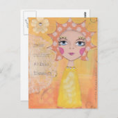 Dein Talent strahlt durch Postkarte (Vorne/Hinten)