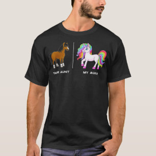 Dein Tante Pferd My Tante Unicorn Funny T-Shirt