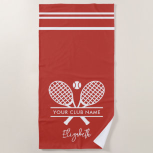 Dein Tennisverein Name Team Swag Jede Farbe Benutz Strandtuch