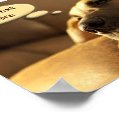 Dein Text Dane Puppy Poster (Ecke)