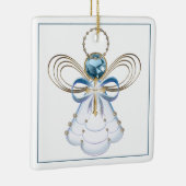 Dein Text: Der Weihnachtsgel des Glaubens Keramikornament (Rechts)