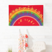 "Dein Text" Regenbogenbanner Banner (Insitu)