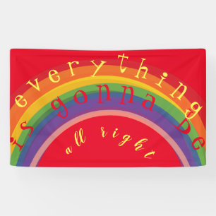 "Dein Text" Regenbogenbanner Banner