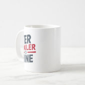 Dein Trailer Oder Meiner Lustig Usa 4. Juli White Kaffeetasse (Vorderseite Links)