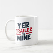 Dein Trailer Oder Meiner Lustig Usa 4. Juli White Kaffeetasse (Links)