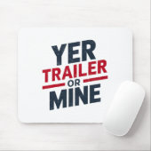 Dein Trailer Oder Meiner Lustig Usa 4. Juli White Mousepad (Mit Mouse)