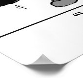 Dein Unterleib zeigt nicht Poster (Ecke)