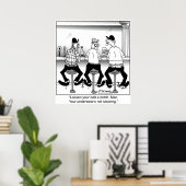 Dein Unterleib zeigt nicht Poster (Heimbüro)