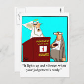 Dein Urteil ist fertig! Postkarte (Vorne/Hinten)