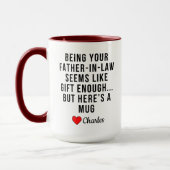 Dein Vater im Gesetz zu sein scheint wie Geschenk Tasse (Links)