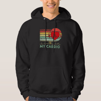 Dein Vater ist mein Cardio Retro Vintager Vater Va Hoodie