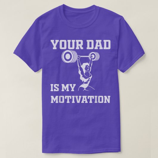 Dein Vater ist meine Cardio-Motivation, Hot Da auf T-Shirt (Design vorne)