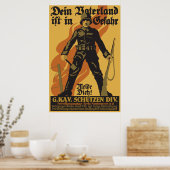 Dein Vaterland ist in Gefahr Poster (Küche)