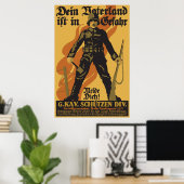 Dein Vaterland ist in Gefahr Poster (Heimbüro)