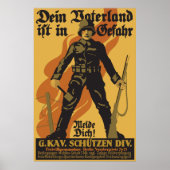 Dein Vaterland ist in Gefahr Poster (Vorne)