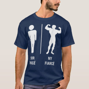Dein Verlobter Mein Verlobter Lustiger Bodybuilder T-Shirt