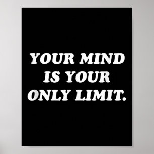 Dein Verstand ist deine einzige Grenze Motivations Poster