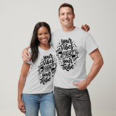 Dein Vibes Attract Dein Tribe T-Shirt - Bold Typog (Unisex)