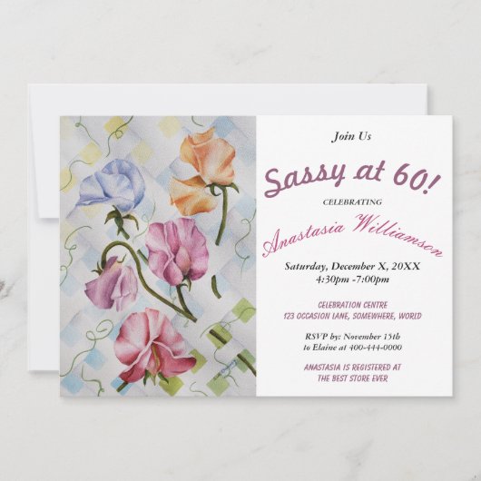 DEIN "WAS"? PARTY EINLADUNG (Vorderseite)