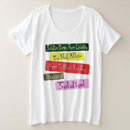 "Dein Weg zur Lösung" Niedliches Design. Jetzt kau Große Größe T-Shirt