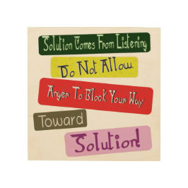 "Dein Weg zur Lösung" Niedliches Design. Jetzt kau Holzdruck