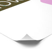 "Dein Weg zur Lösung" Niedliches Design. Jetzt kau Poster (Ecke)