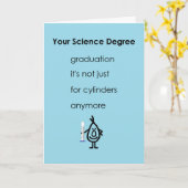 Dein Wissenschaftsabschluss ist ein lustiger Absch Karte (Gelbe Blume)