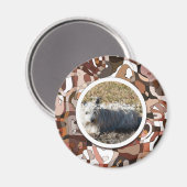 DEIN Wonder Hund Custom Foto Magnet (Vorderseite/Rückseite)