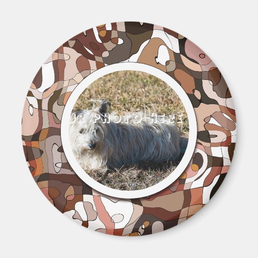 DEIN Wonder Hund Custom Foto Magnet (Vorne)