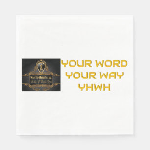 Dein Wort Dein Weg YHWH Serviette