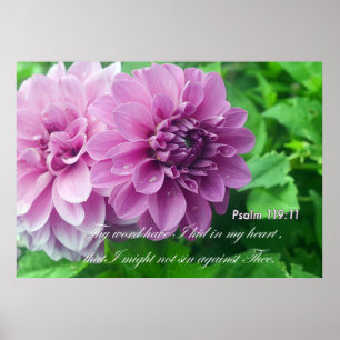 Dein Wort habe ich in meinem Herzen Poster