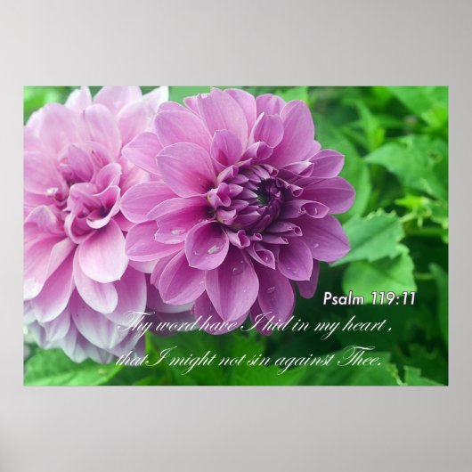 Dein Wort habe ich in meinem Herzen versteckt Poster (Vorne)