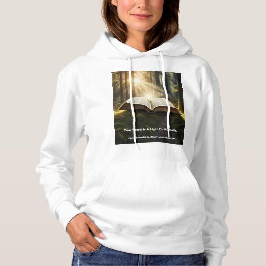 Dein Wort ist ein leicht Christlicher Frauenheld Hoodie (Vorderseite)