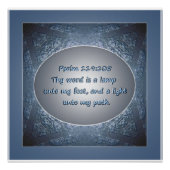 Dein Wort ist eine Lamp Scripture-Förderung Poster (Vorderseite)