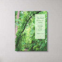 Dein Wort ist eine Lampe zu meinem Füßen Leinwanddruck