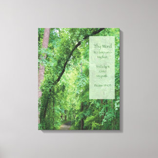 Dein Wort ist eine Lampe zu meinem Füßen Leinwanddruck