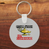 Dein Wunsch ist mein Befehl Aladdin Lampendesign Schlüsselanhänger (Vorderseite)