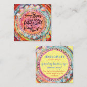 "Dein zukünftiges Selbst wird dir danken" Kinderka Quadratische Visitenkarte (Vorne/Hinten)