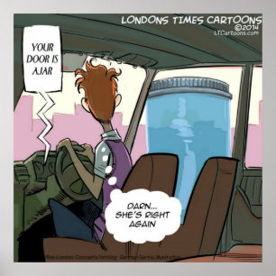 Deine Autotür ist ein Jar Funny Poster